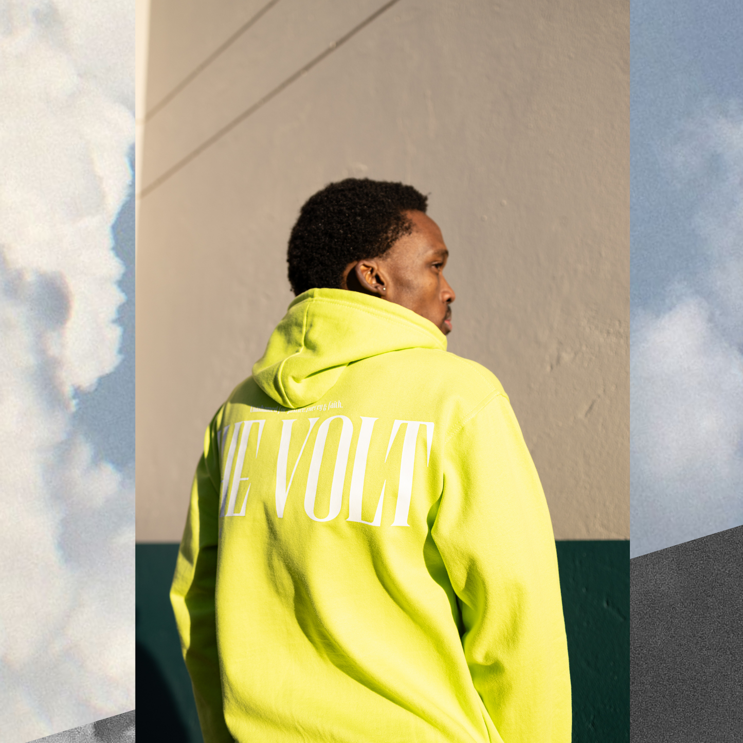 THE VOLT HOODIE LIME GREEN
