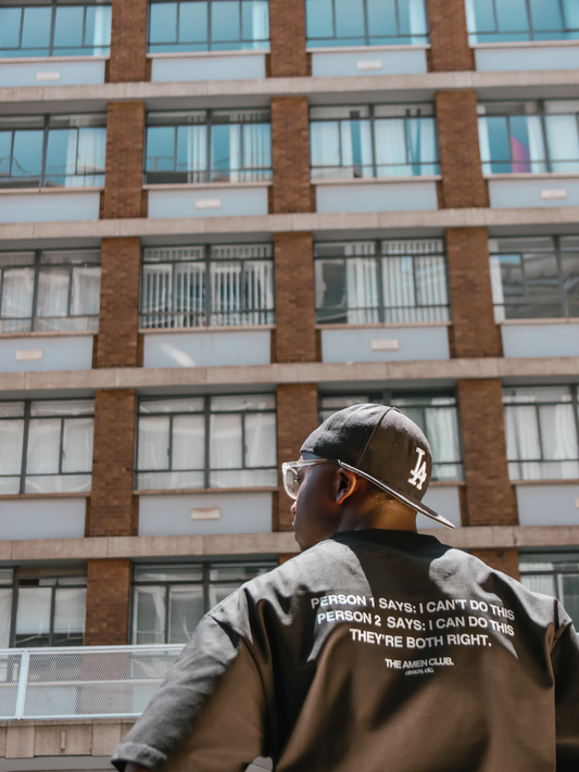 THE "AMEN" CLUB OVERSIZED T-SHIRT