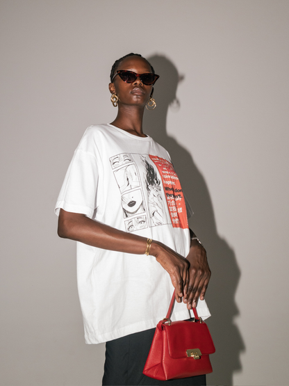 Closet x GIGI Anime Graphic Tee [White] ~ BOXY TEE