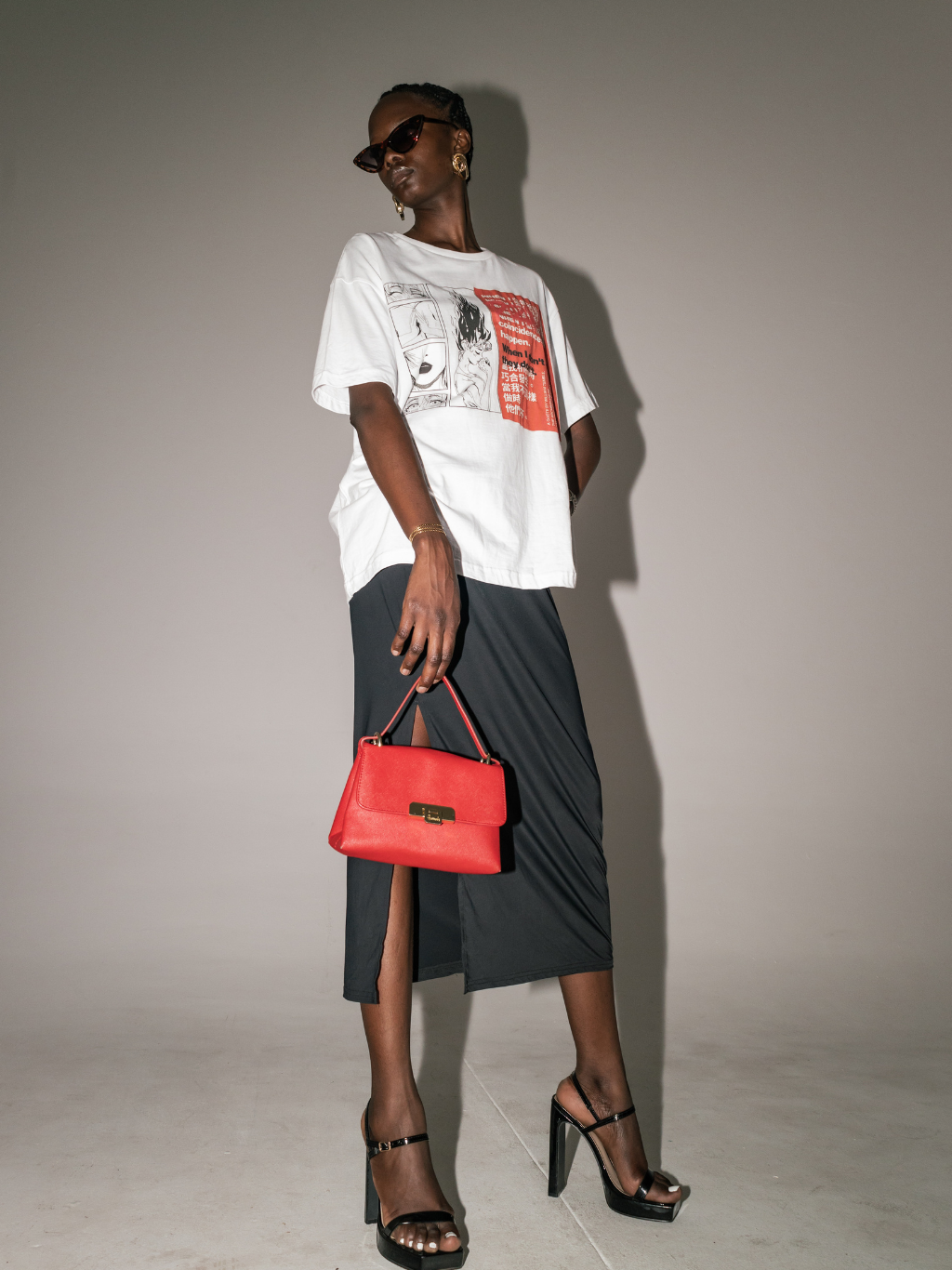 Closet x GIGI Anime Graphic Tee [White] ~ BOXY TEE