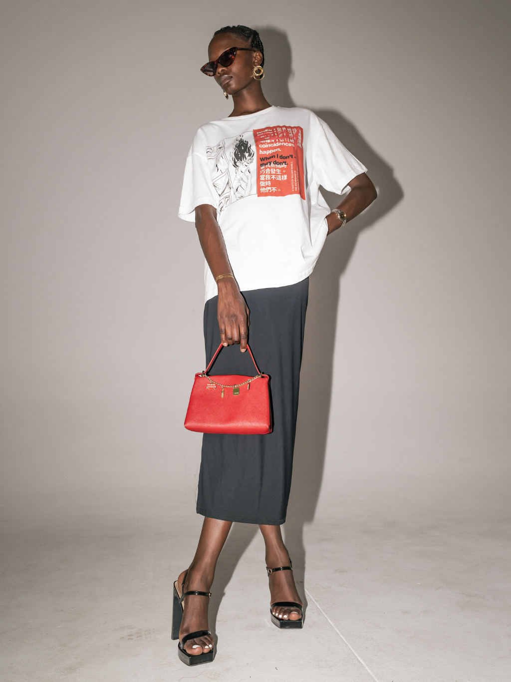 Closet x GIGI Anime Graphic Tee [White] ~ BOXY TEE