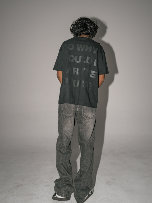 So Why Would I Fear The Future [Black on Black] ~ BOXY TEE