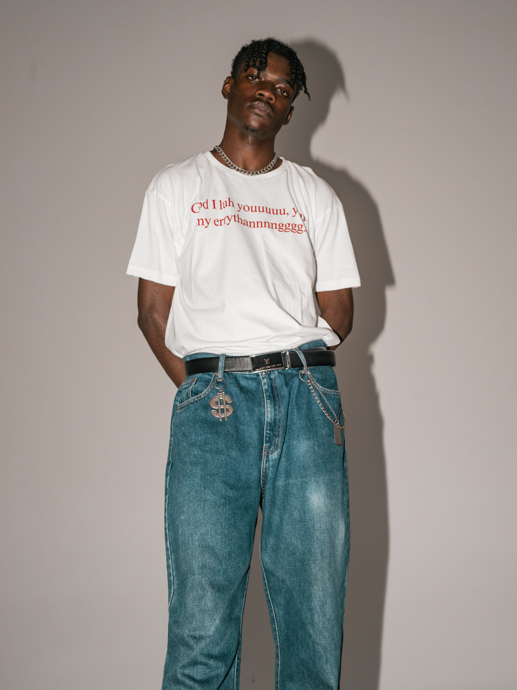 GOD ILY [White] ~ BOXY TEE