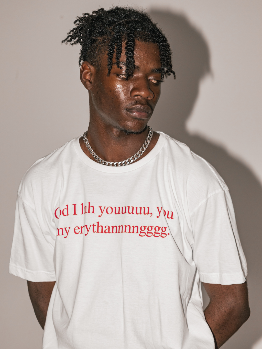 GOD ILY [White] ~ BOXY TEE