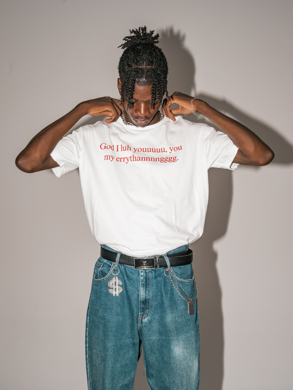 GOD ILY [White] ~ BOXY TEE