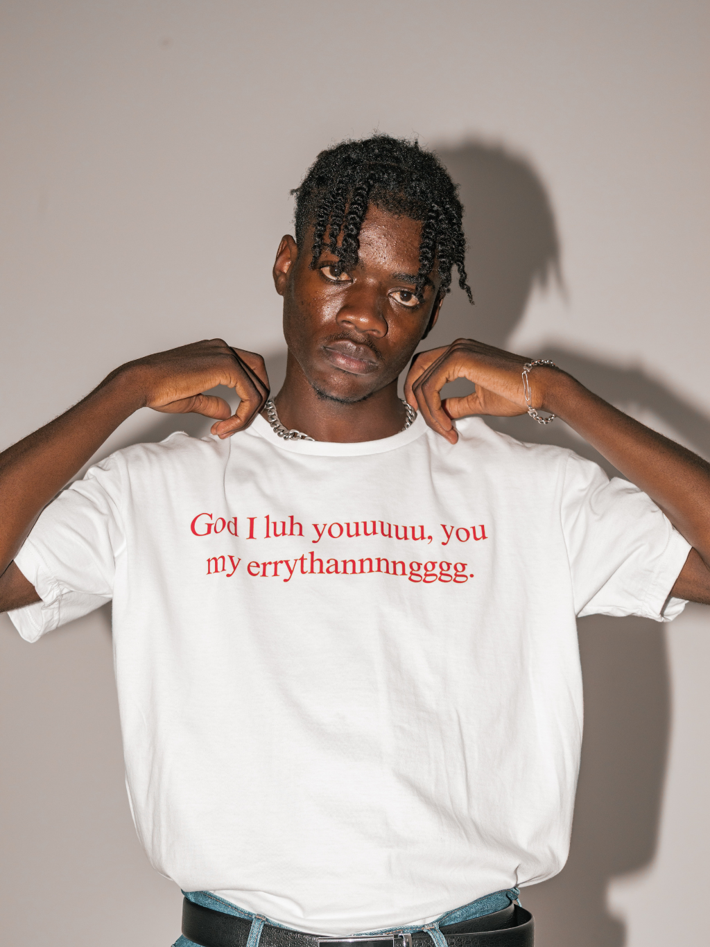 GOD ILY [White] ~ BOXY TEE