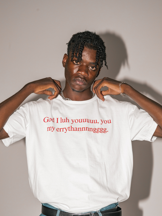 GOD ILY [White] ~ BOXY TEE