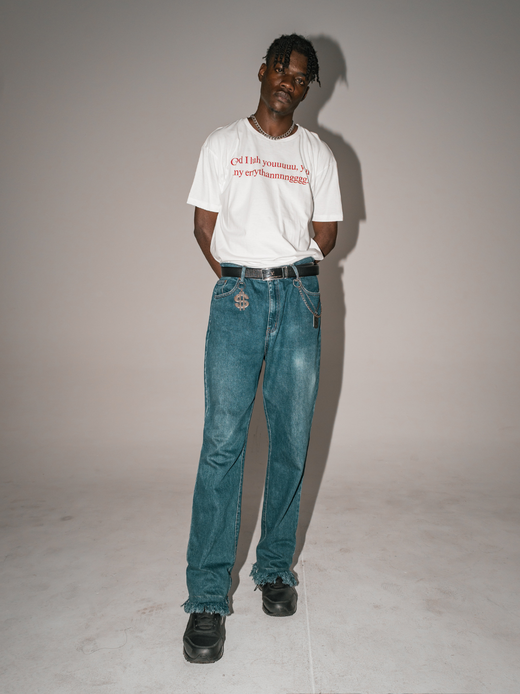 GOD ILY [White] ~ BOXY TEE