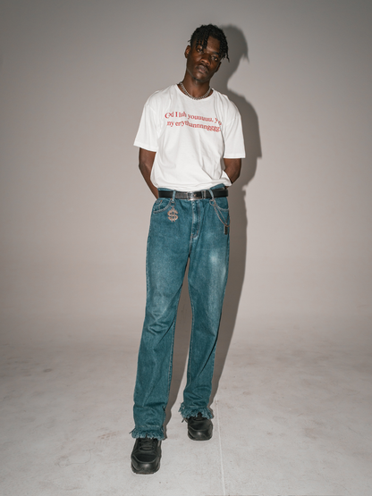 GOD ILY [White] ~ BOXY TEE