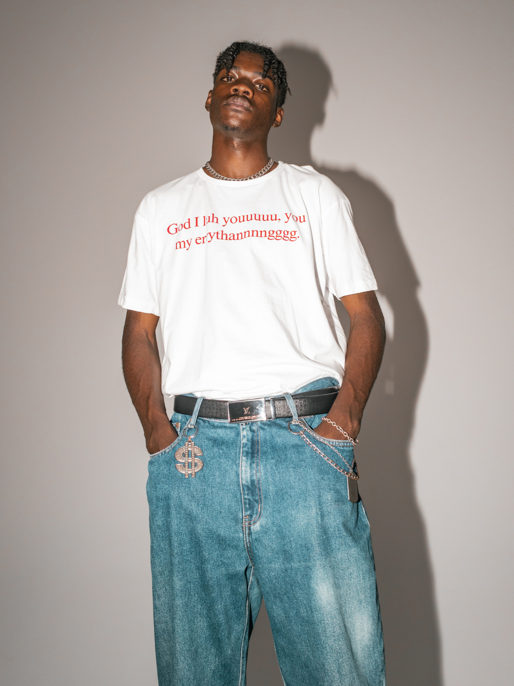 GOD ILY [White] ~ BOXY TEE