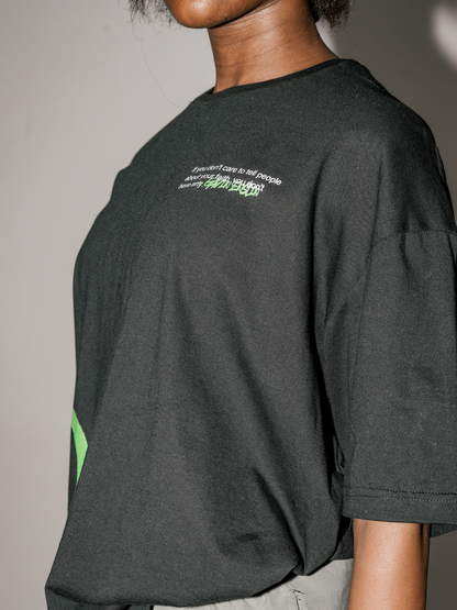 DON'T STOP BELIEVING [Black] ~ BOXY TEE