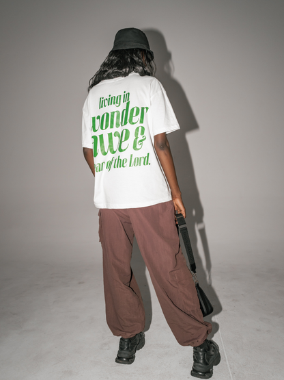 Wonder & Awe [White] ~ BOXY TEE