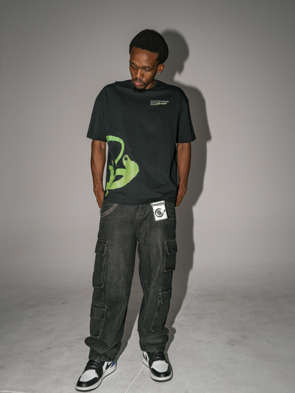 DON'T STOP BELIEVING [Black] ~ BOXY TEE