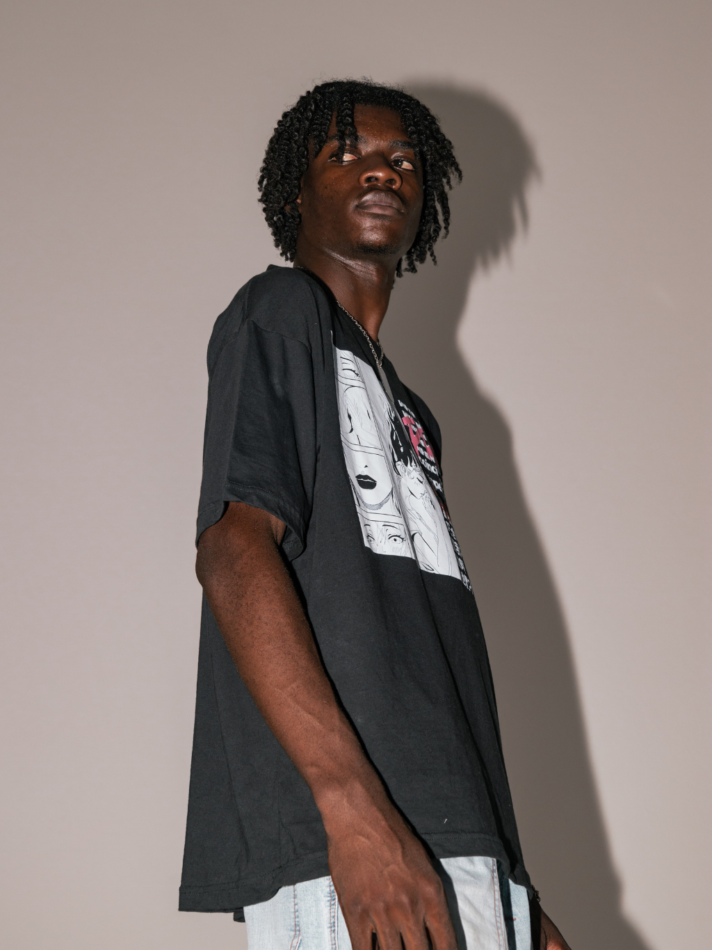 Closet x GIGI Anime Graphic Tee [BLACK] ~ BOXY TEE