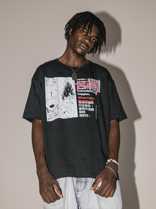 Closet x GIGI Anime Graphic Tee [BLACK] ~ BOXY TEE