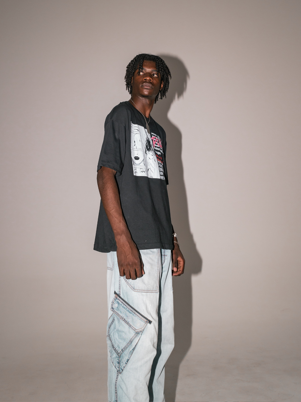 Closet x GIGI Anime Graphic Tee [BLACK] ~ BOXY TEE