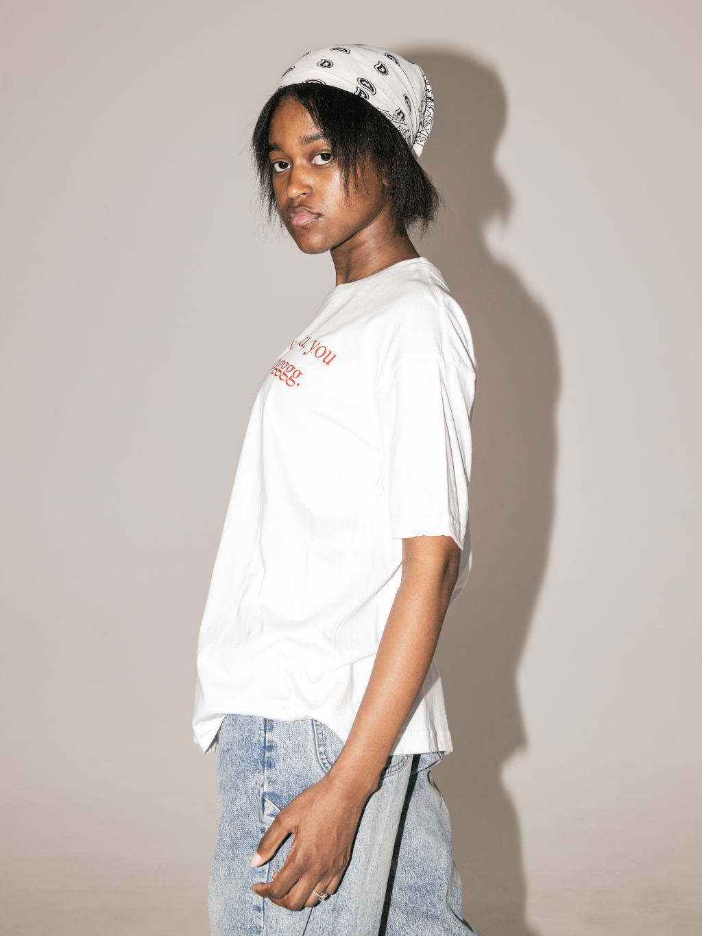 GOD ILY [White] ~ BOXY TEE