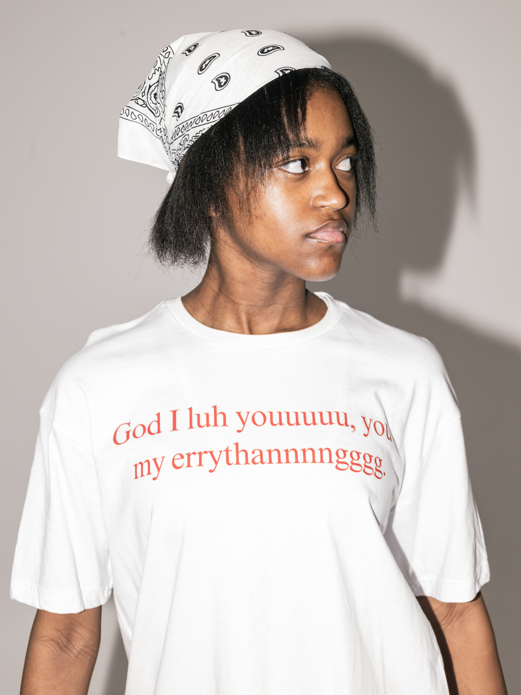 GOD ILY [White] ~ BOXY TEE