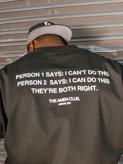 THE "AMEN" CLUB OVERSIZED T-SHIRT