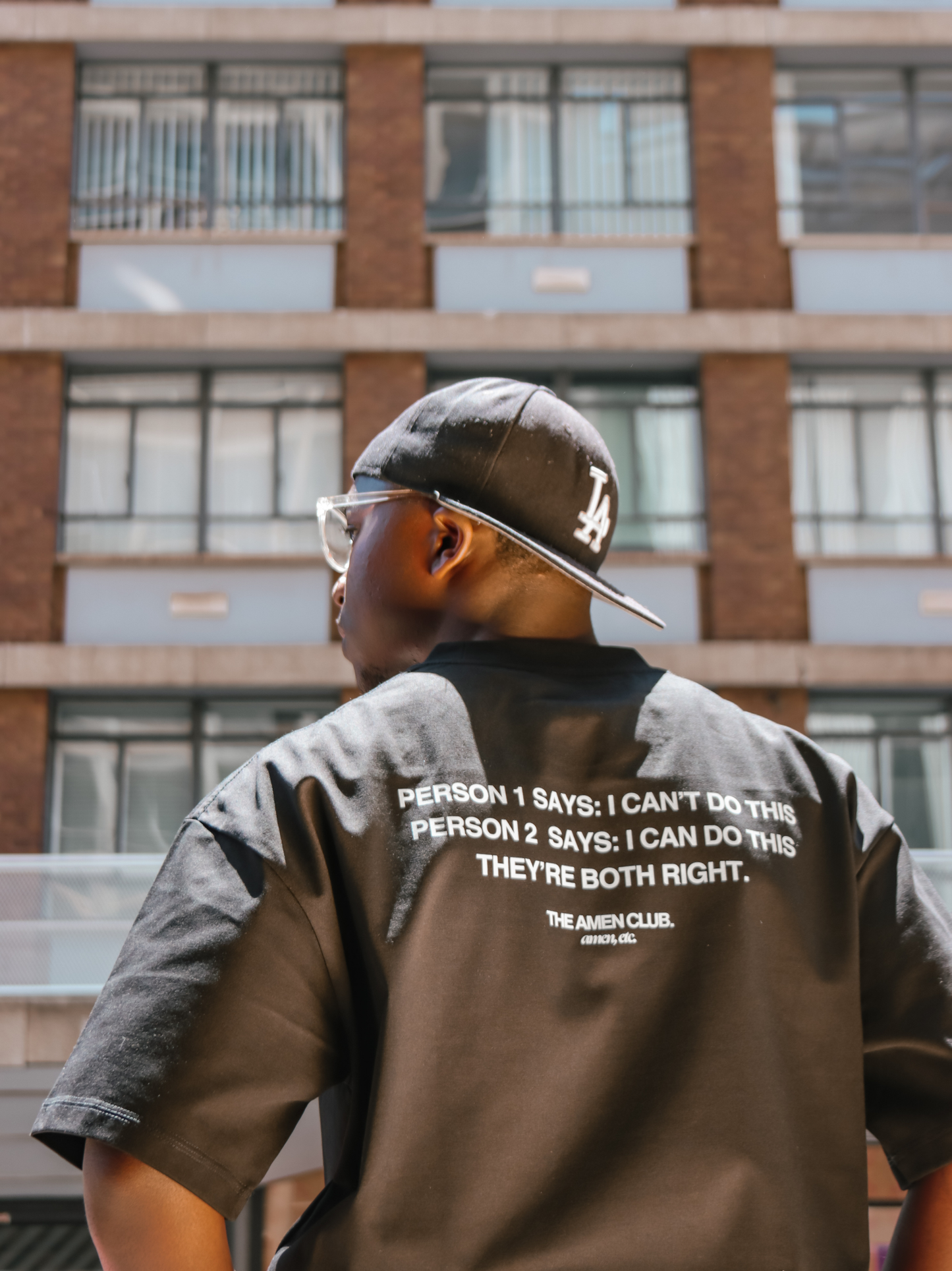 THE "AMEN" CLUB OVERSIZED T-SHIRT