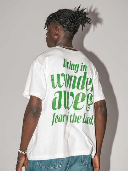 Wonder & Awe [White] ~ BOXY TEE