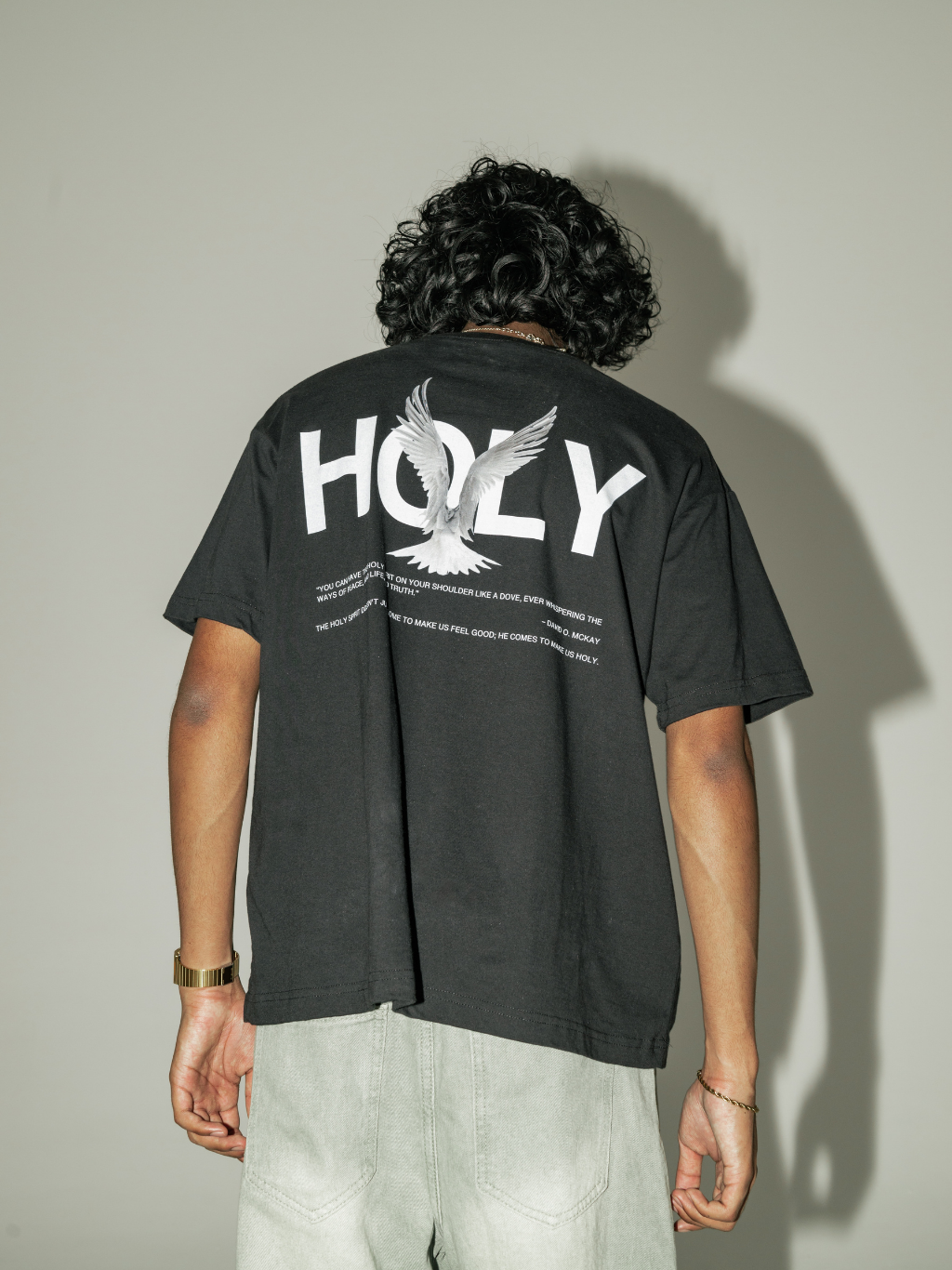 HOLY [Black] ~ BOXY TEE