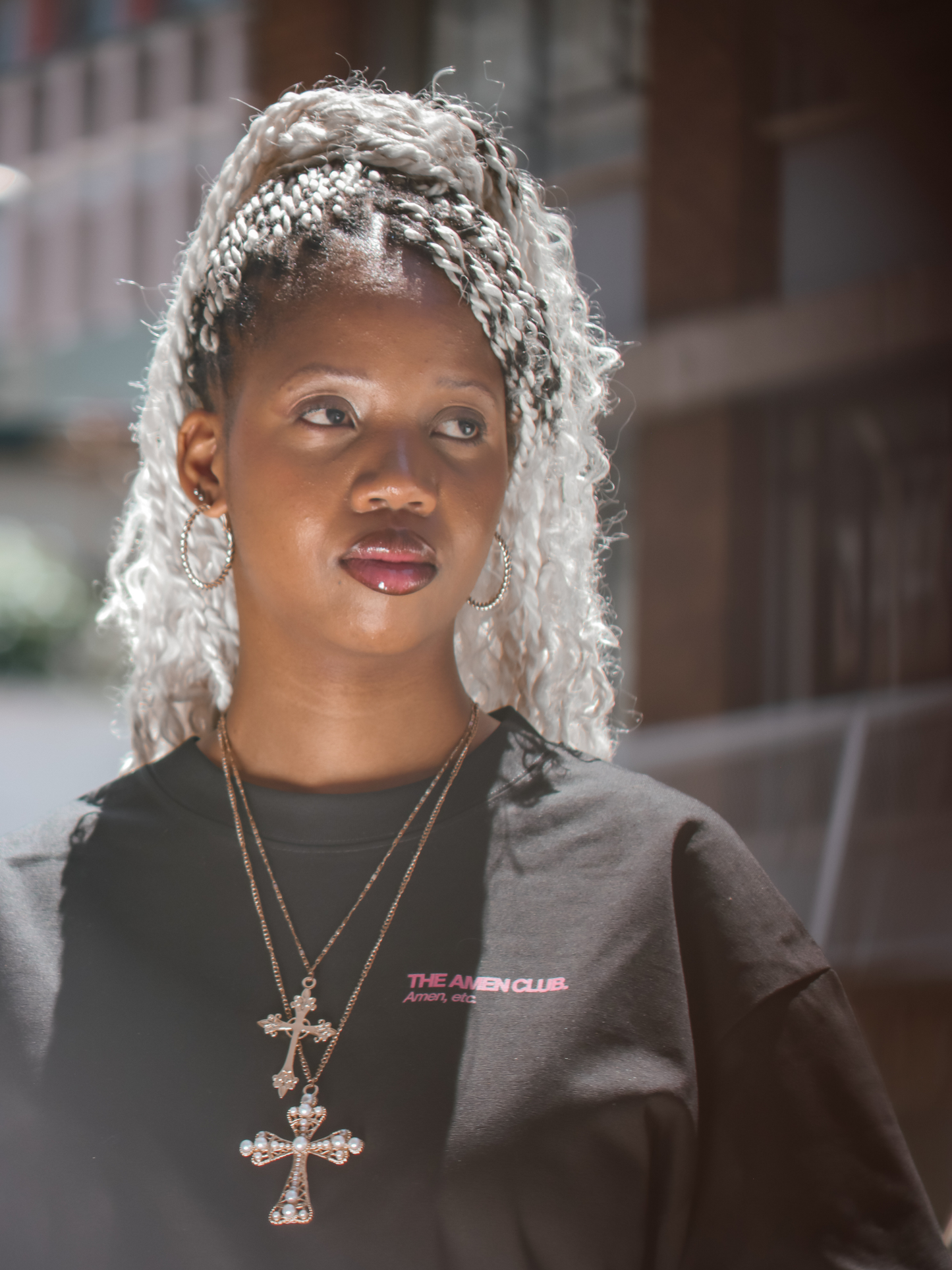 THE "AMEN" CLUB OVERSIZED T-SHIRT