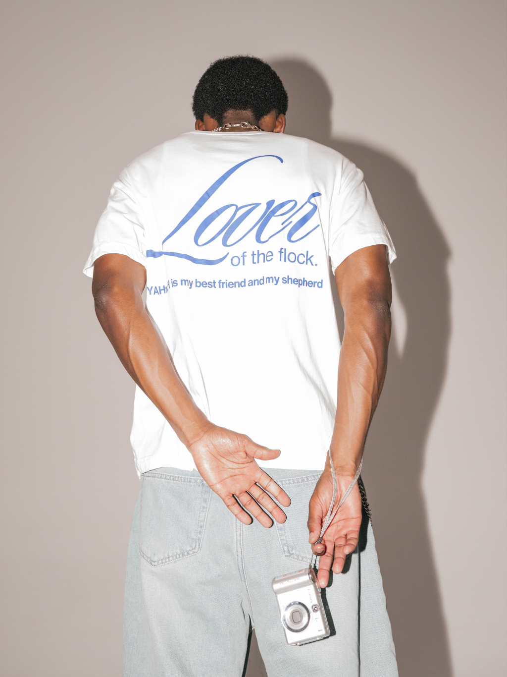 lover of the FLOCK ~ 'YAHwEH [White] ~ BOXY TEE