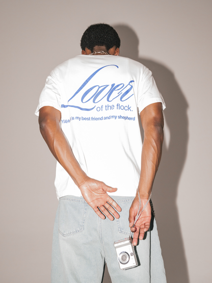 lover of the FLOCK ~ 'YAHwEH [White] ~ BOXY TEE