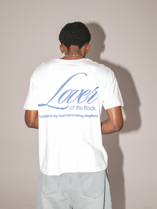 lover of the FLOCK ~ 'YAHwEH [White] ~ BOXY TEE