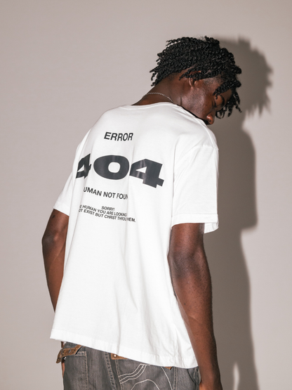 ERROR 404 [White] ~ BOXY TEE