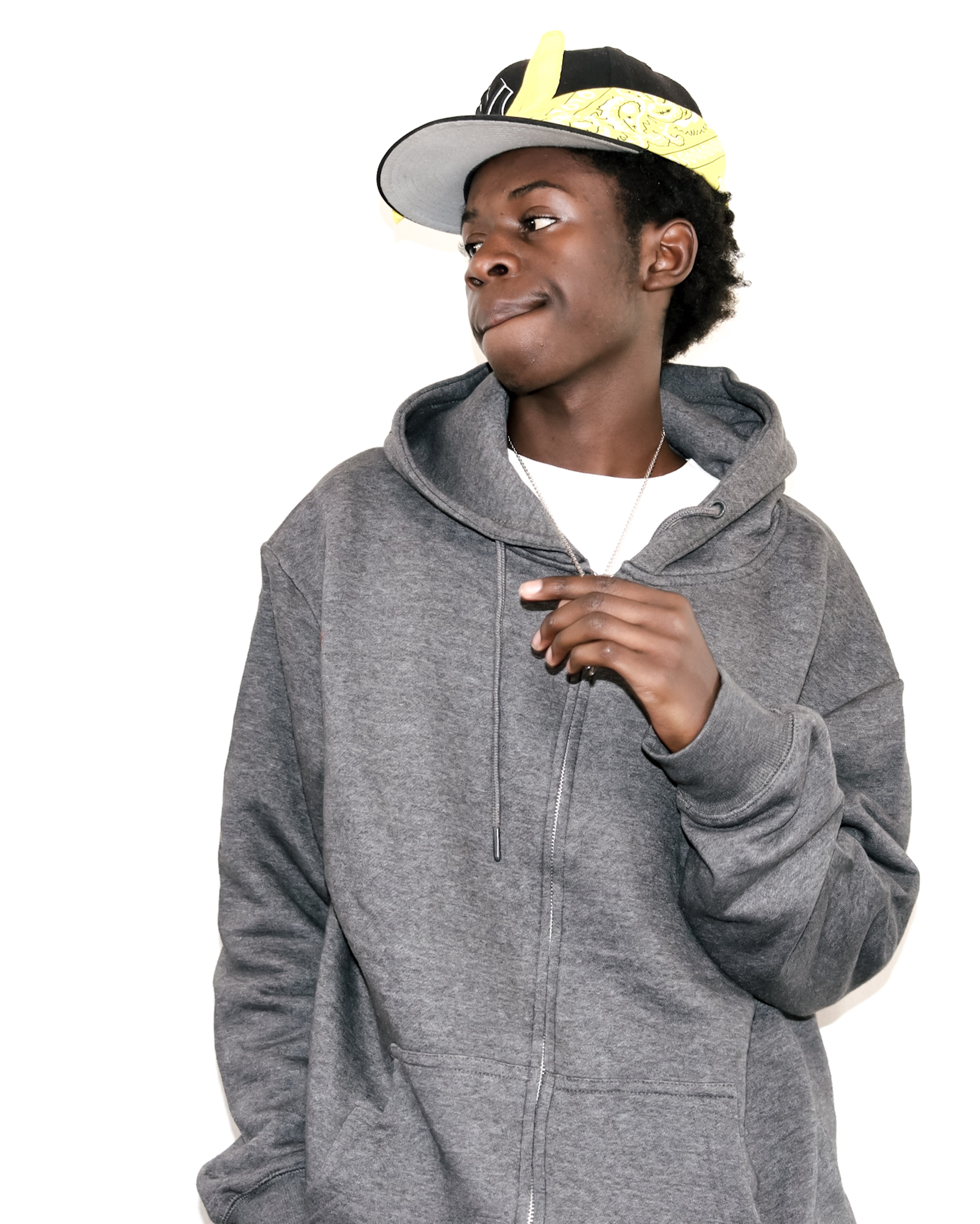 Grey Zip Through Hoodie – Preach Closet
