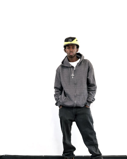 Grey Zip Through Hoodie