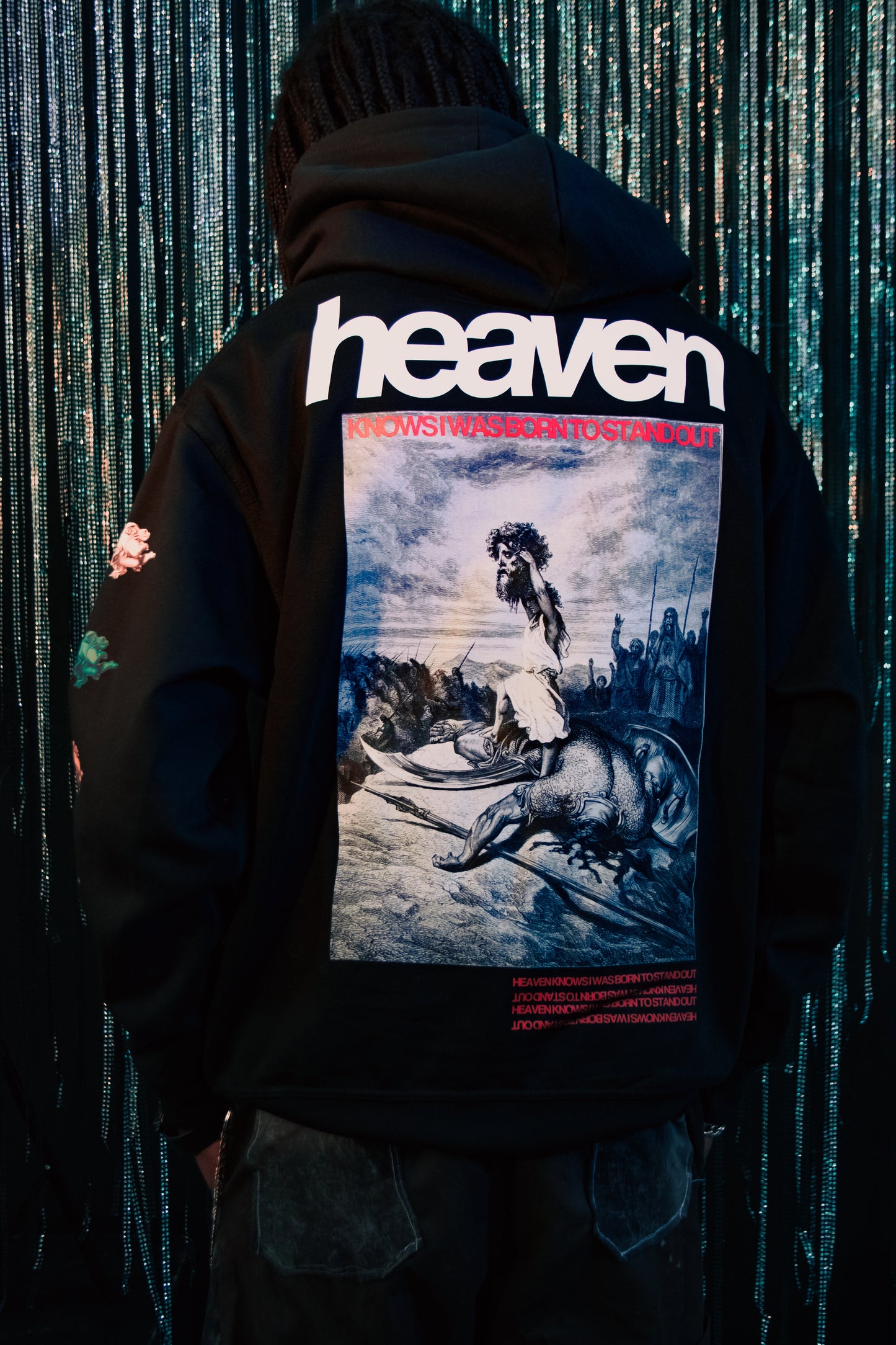 HEAVEN KNOWS [THE GIANT SLAYER] Hoodie ~ black