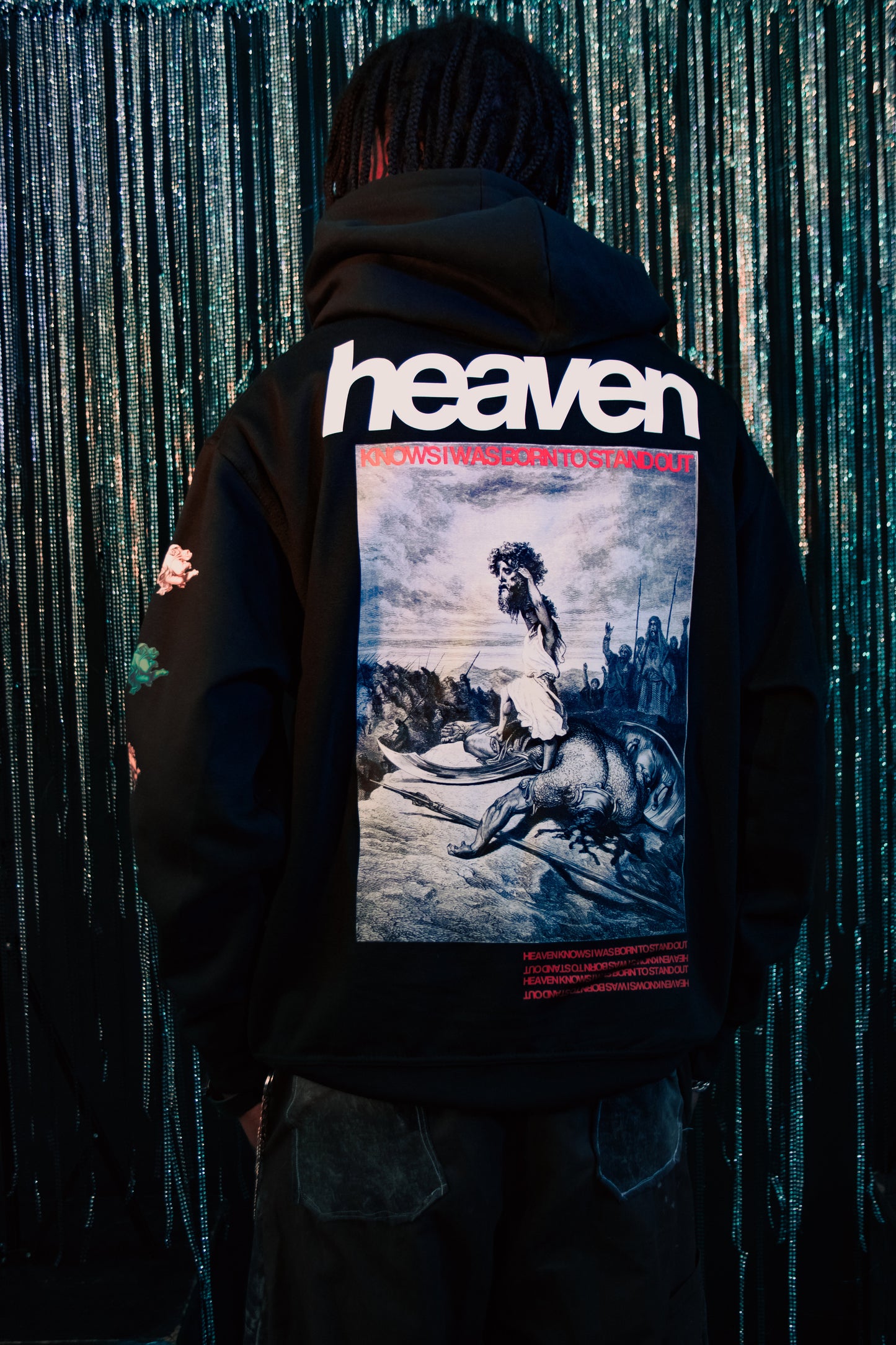 HEAVEN KNOWS [THE GIANT SLAYER] Hoodie ~ black