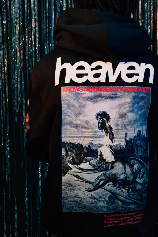 HEAVEN KNOWS [THE GIANT SLAYER] Hoodie ~ black