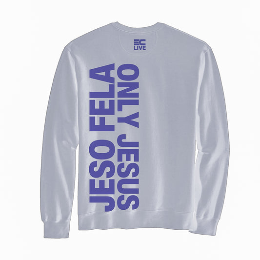 JESO FELA SWEATER ~ WHITE & PURPLE