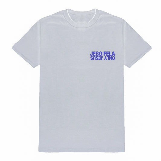 JESO FELA T-SHIRT ~ WHITE & PURPLE