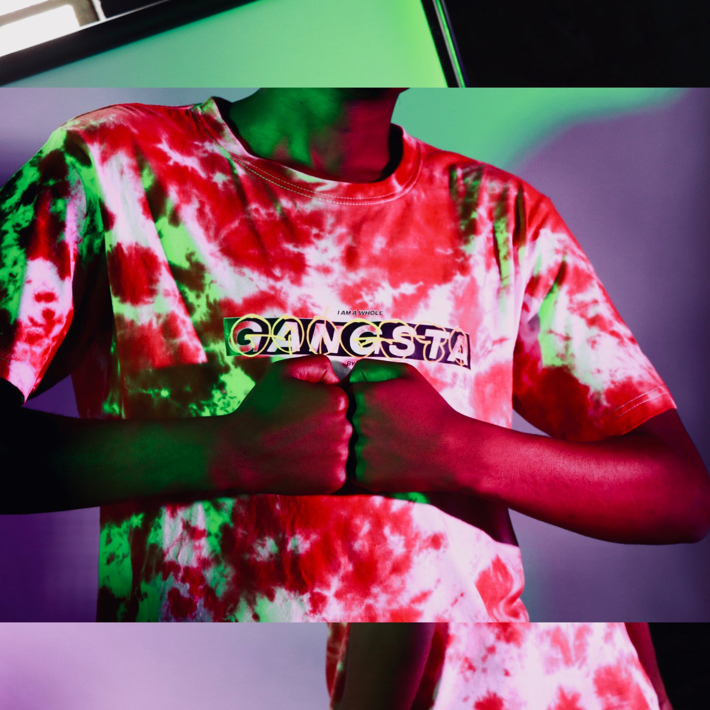 Tie Dye GANGSTA Graphic Tee