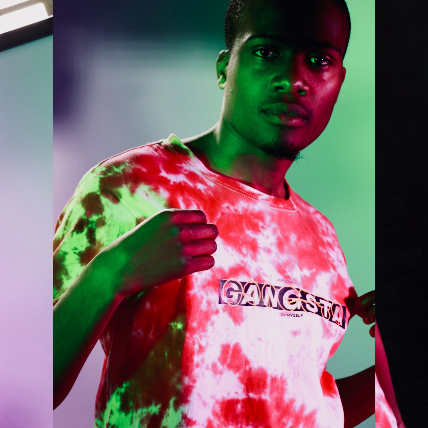 Tie Dye GANGSTA Graphic Tee